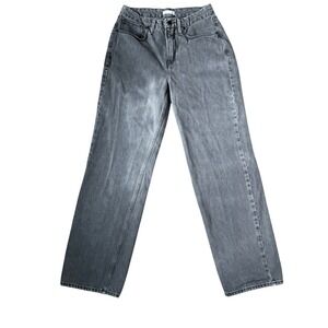 Good American Loose Fit Jeans Women's Size 4 / 27 Black Wash Denim 90s Revival‎